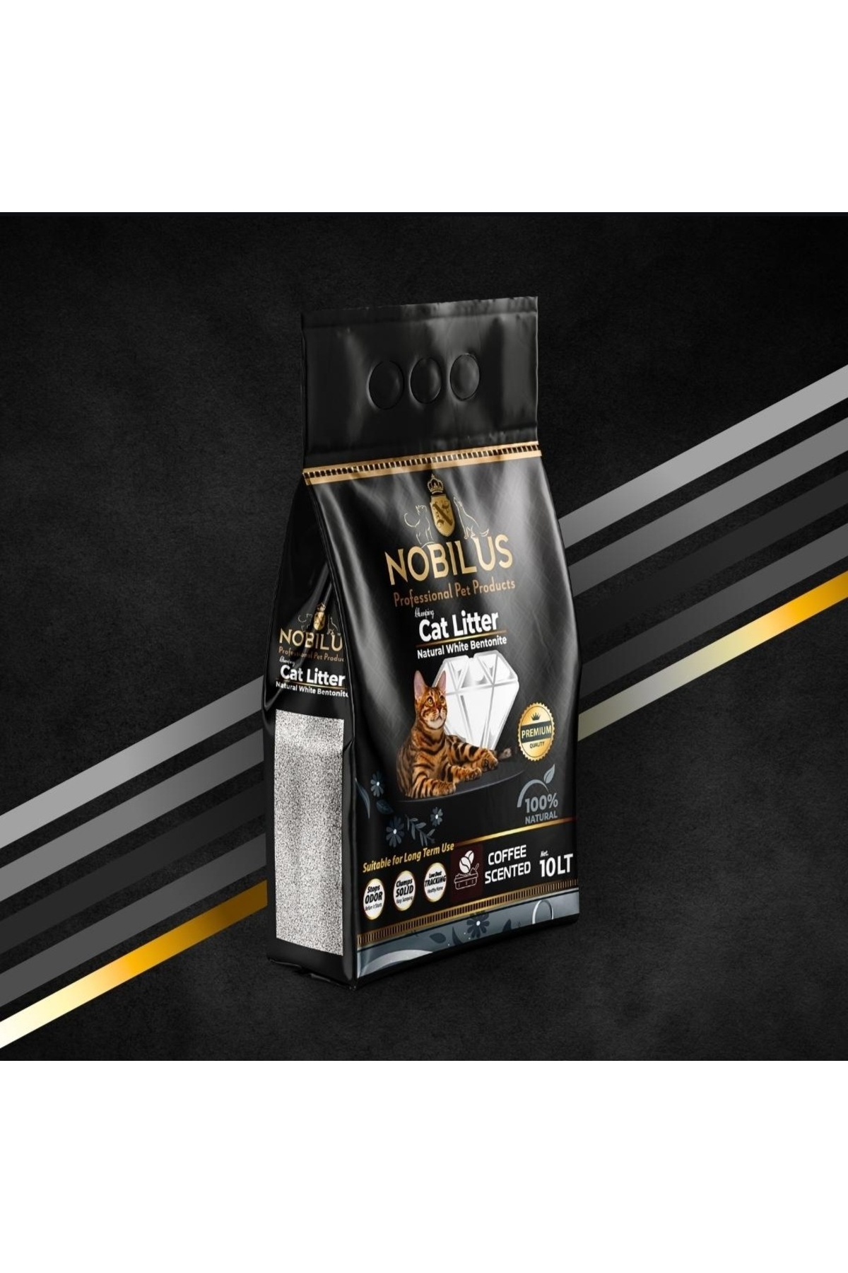 Nobilus kedi kumu koku hapseden tozsuz 10 litre anti baktarıal formula küçük görsel