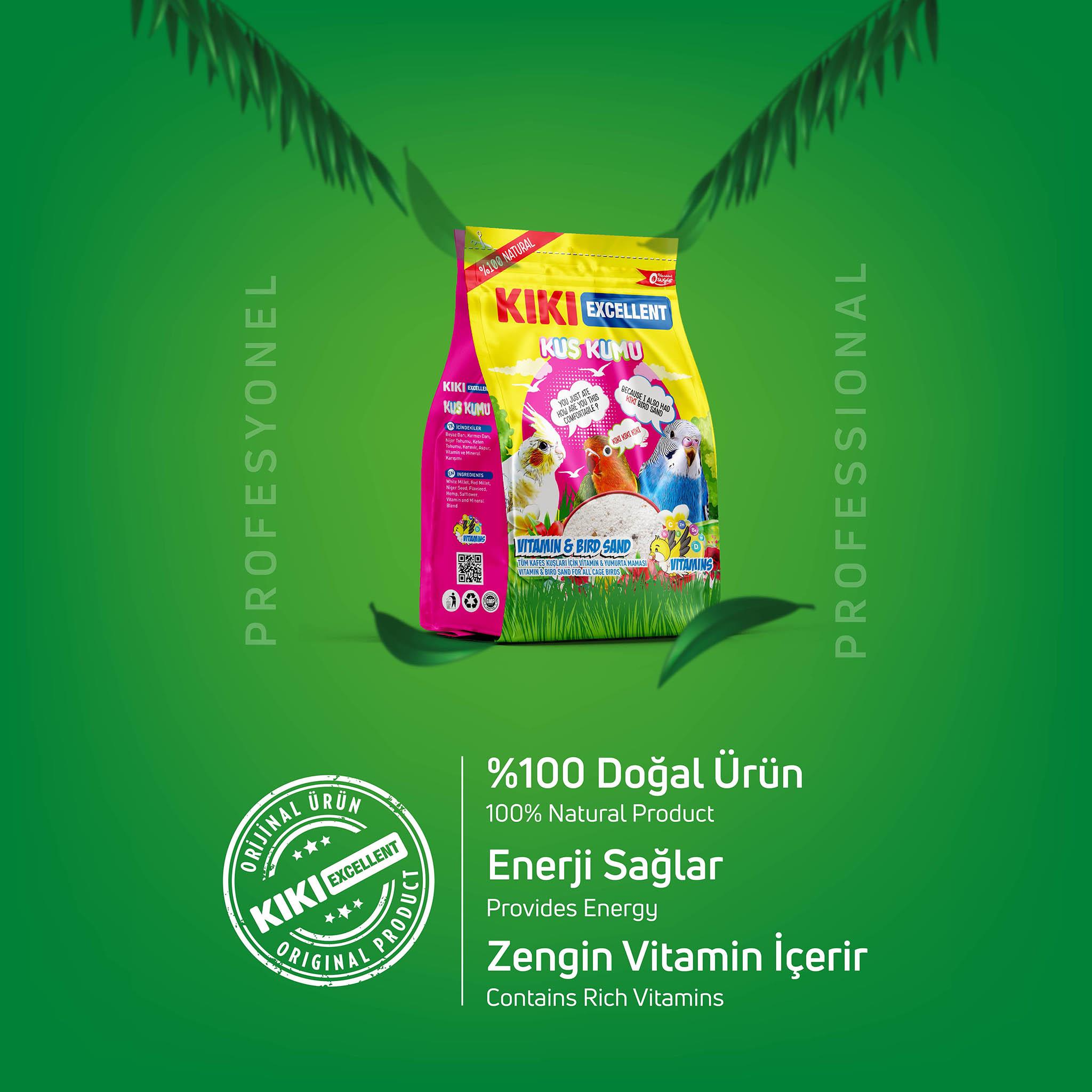 KIKI Excellent Kuş Kumu 250 Gr. küçük görsel