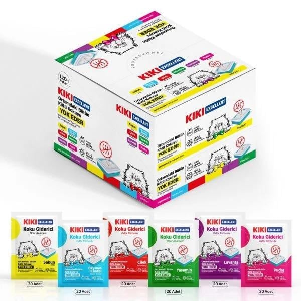 KIKI Excellent Kedi Koku Giderici 20'li 6 Model 25 gr. küçük görsel